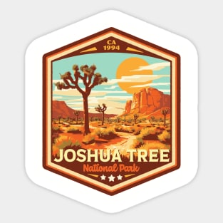 Joshua Tree  National Park Vintage WPA Style National Parks Art Sticker